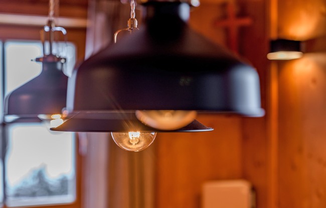 Wohnbereich mit Kamin