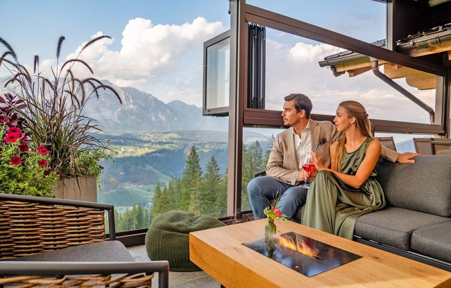 View from the Schnepf'n Alm terrace