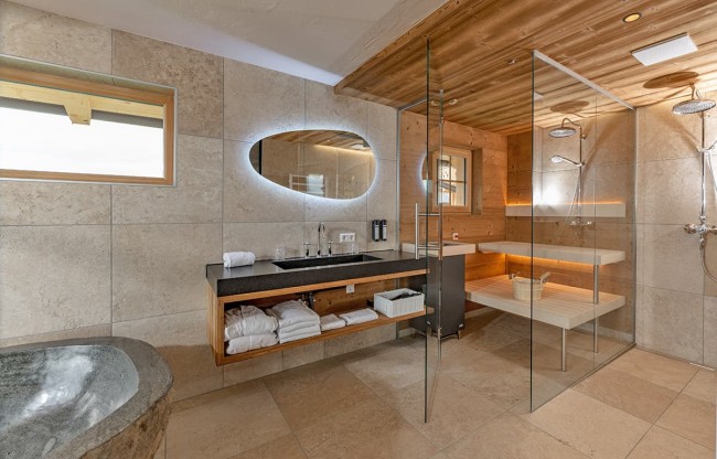 badezimmer mit sauna