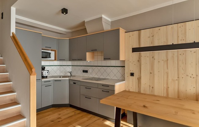 Wohnküche im Familien-Appartement