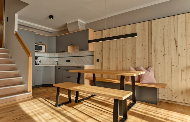 Wohnbereich im Familien-Appartement