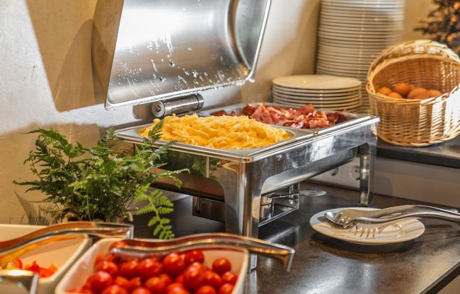 Frische Produkte am Frühstücksbuffet