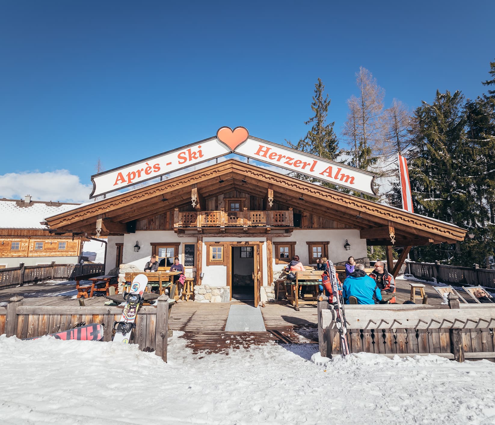 Skihütte Herzerl Alm direkt im Skigebiet der Reiteralm