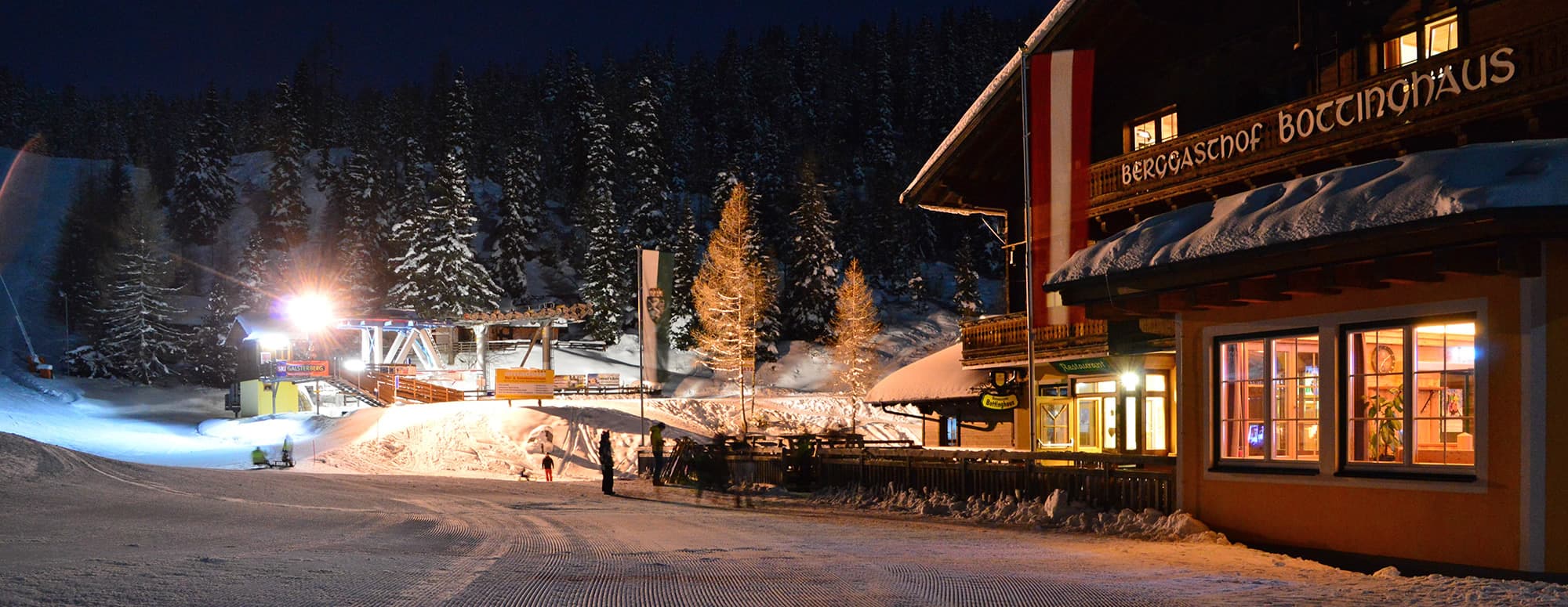 Tobbogan fun in the evening at the Ski Galsterberg