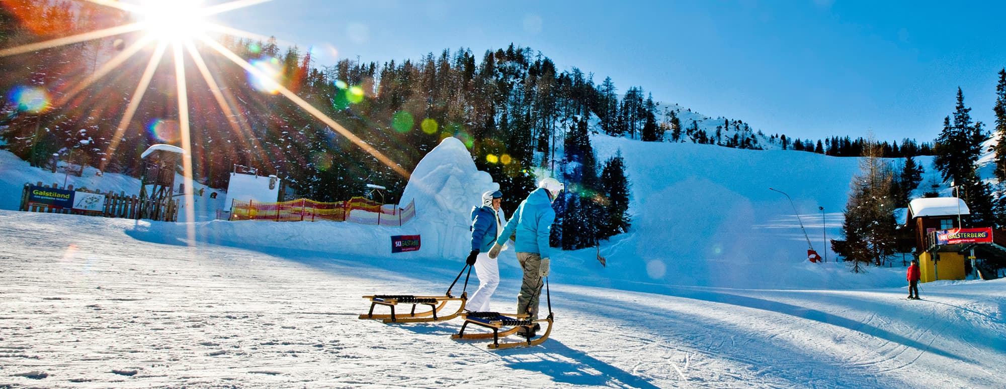 Tobogganing fun on the Galsterberg