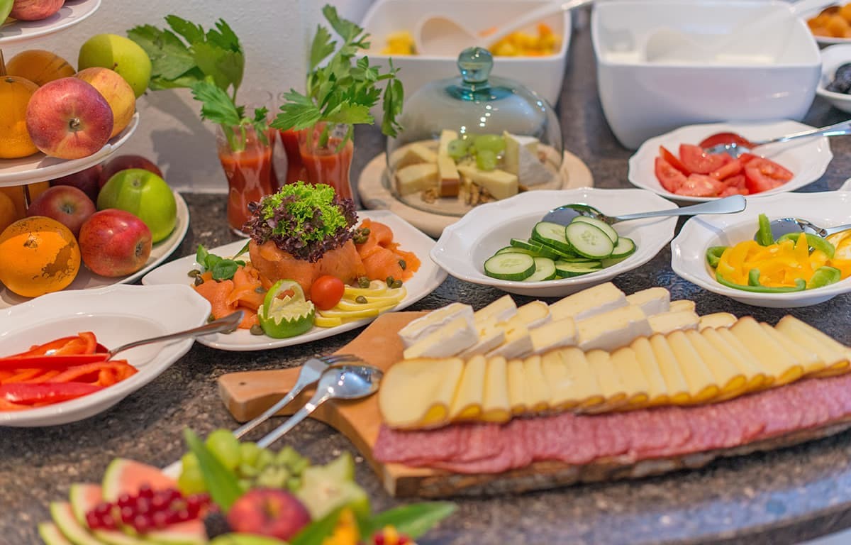 Breakfast offer in Landhaus Hubertus