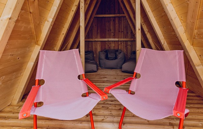 Inside of the garden house