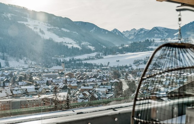 Terrasse mit Blick auf Schladming
