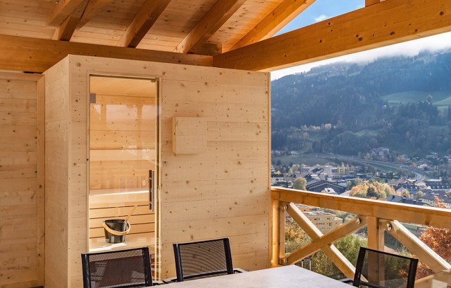 Sauna auf der Terrasse Panorama.Penthouse