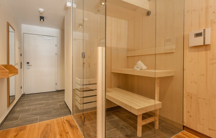 Private sauna in the family apartment