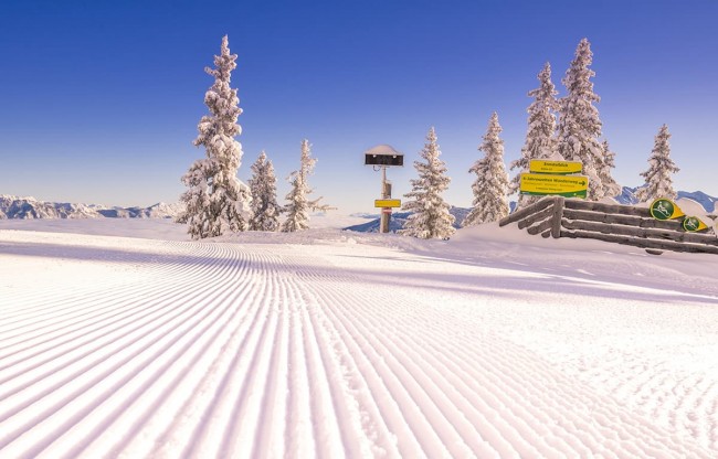 Frisch präparierte Pisten auf der Hochwurzen - Genuss © Schladming-Dachstein | Georg Knaus
