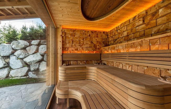 Finnish sauna with view