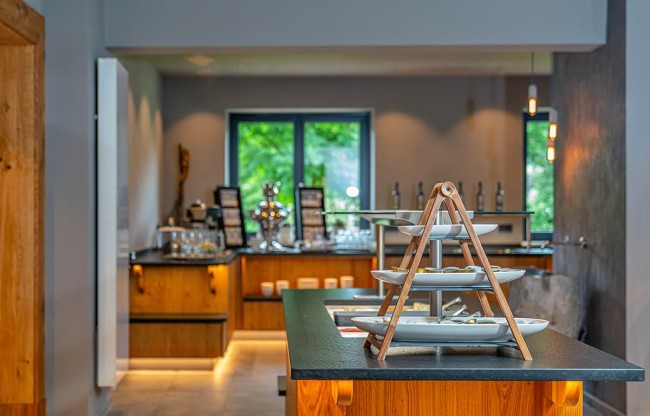 The breakfast buffet at a glance