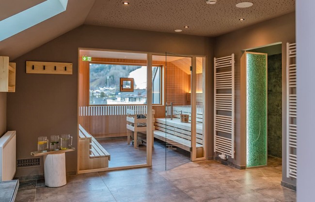 Panorama Sky Spa with adventure shower and sauna