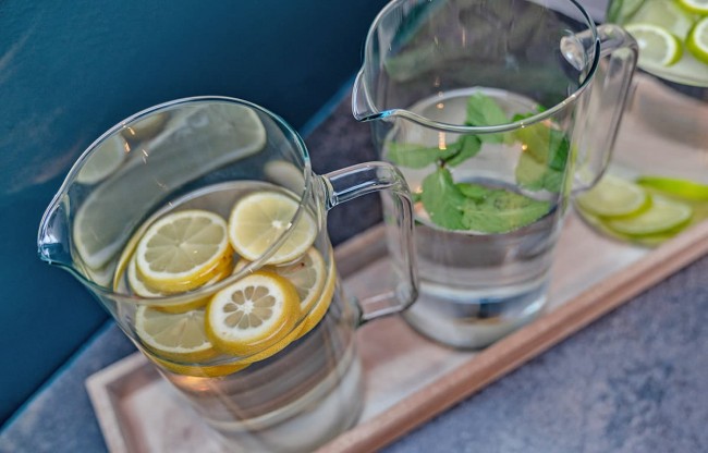 Mountain spring water for refreshment