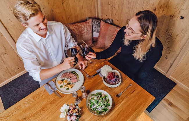 Fine dining in our restaurant Tafelspitz in the Boutique hotel Stadtvilla